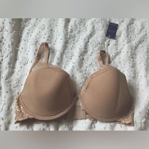 “Pepper” Laidback Lace Padded Underwire T-Shirt Bra 38B BEIGE